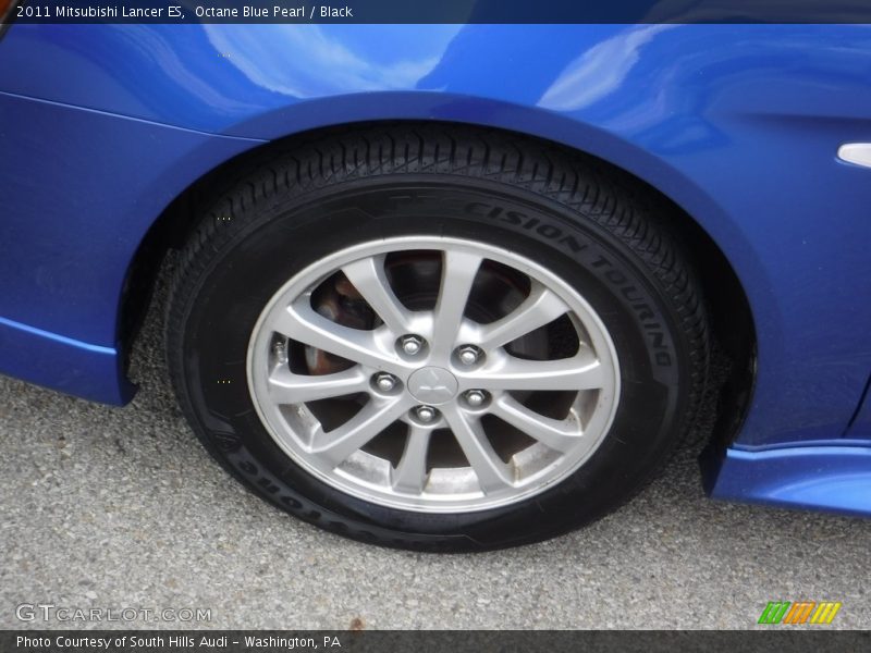 Octane Blue Pearl / Black 2011 Mitsubishi Lancer ES