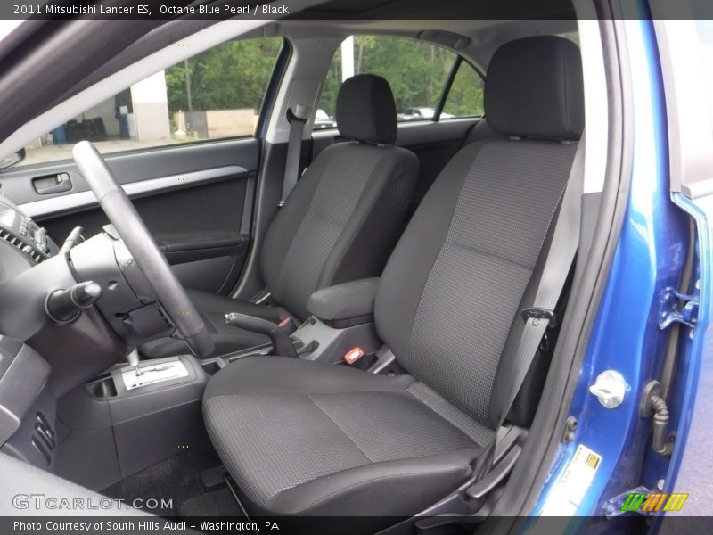 Octane Blue Pearl / Black 2011 Mitsubishi Lancer ES