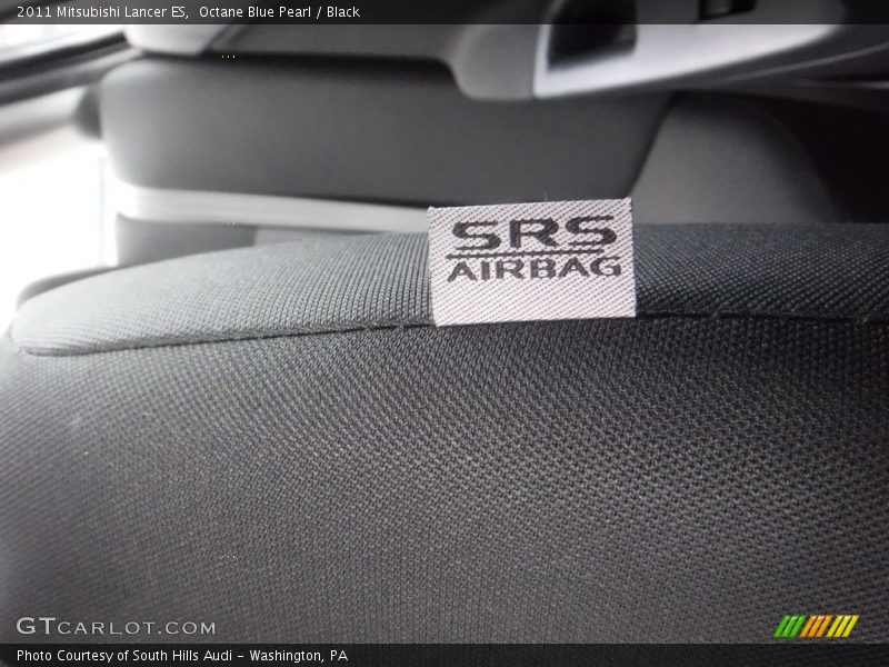 Octane Blue Pearl / Black 2011 Mitsubishi Lancer ES