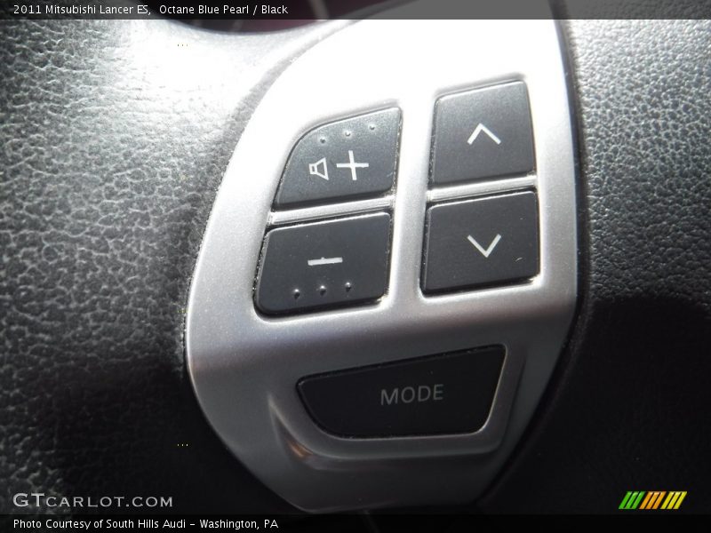 Octane Blue Pearl / Black 2011 Mitsubishi Lancer ES