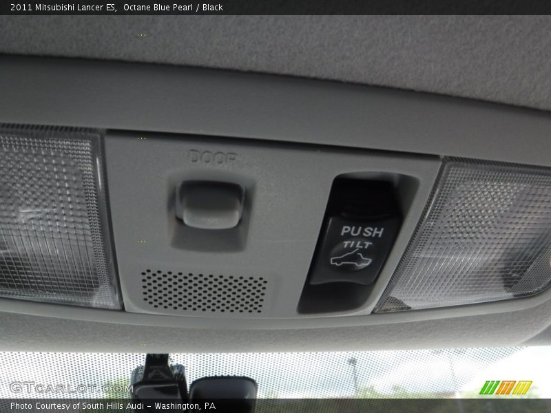 Octane Blue Pearl / Black 2011 Mitsubishi Lancer ES