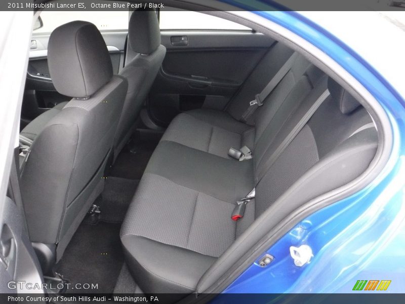 Octane Blue Pearl / Black 2011 Mitsubishi Lancer ES