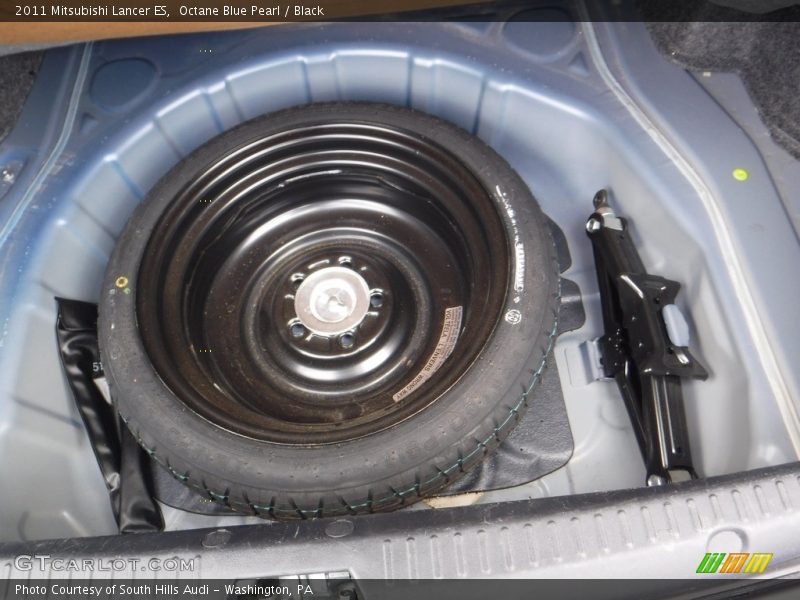 Octane Blue Pearl / Black 2011 Mitsubishi Lancer ES