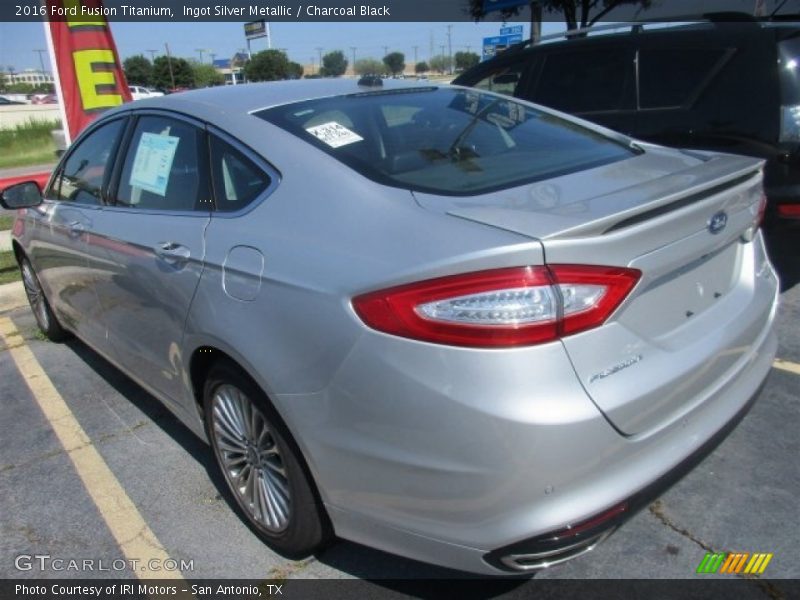 Ingot Silver Metallic / Charcoal Black 2016 Ford Fusion Titanium