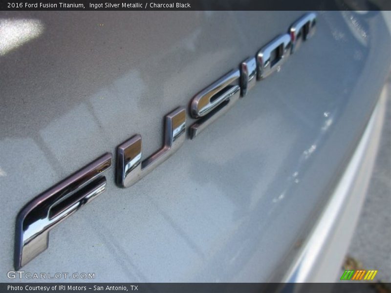 Ingot Silver Metallic / Charcoal Black 2016 Ford Fusion Titanium
