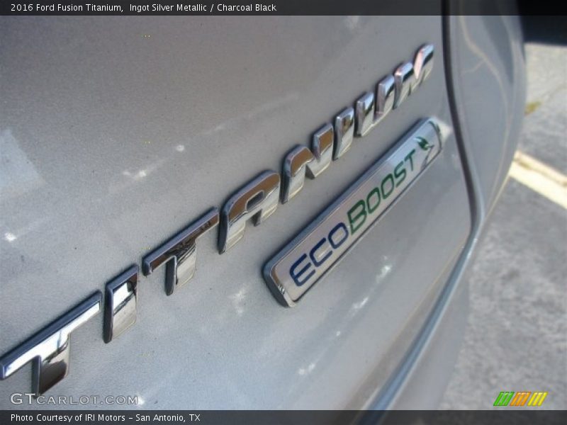 Ingot Silver Metallic / Charcoal Black 2016 Ford Fusion Titanium