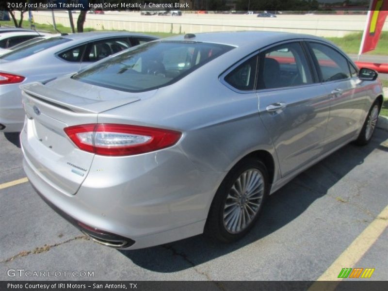 Ingot Silver Metallic / Charcoal Black 2016 Ford Fusion Titanium