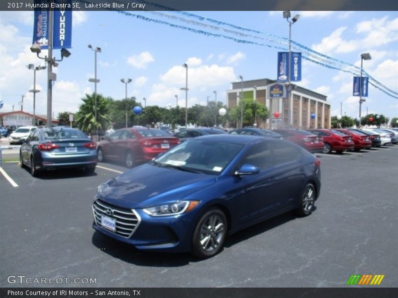 Lakeside Blue / Gray 2017 Hyundai Elantra SE