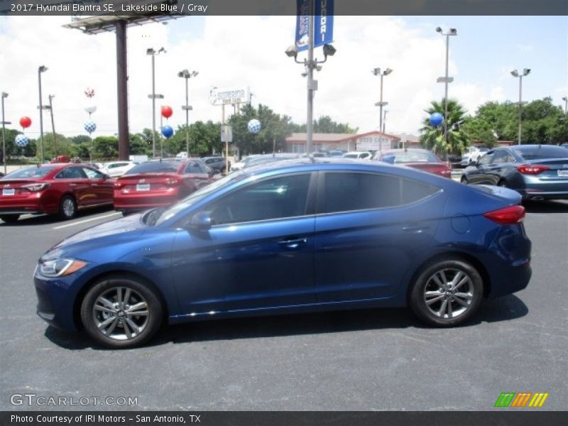 Lakeside Blue / Gray 2017 Hyundai Elantra SE