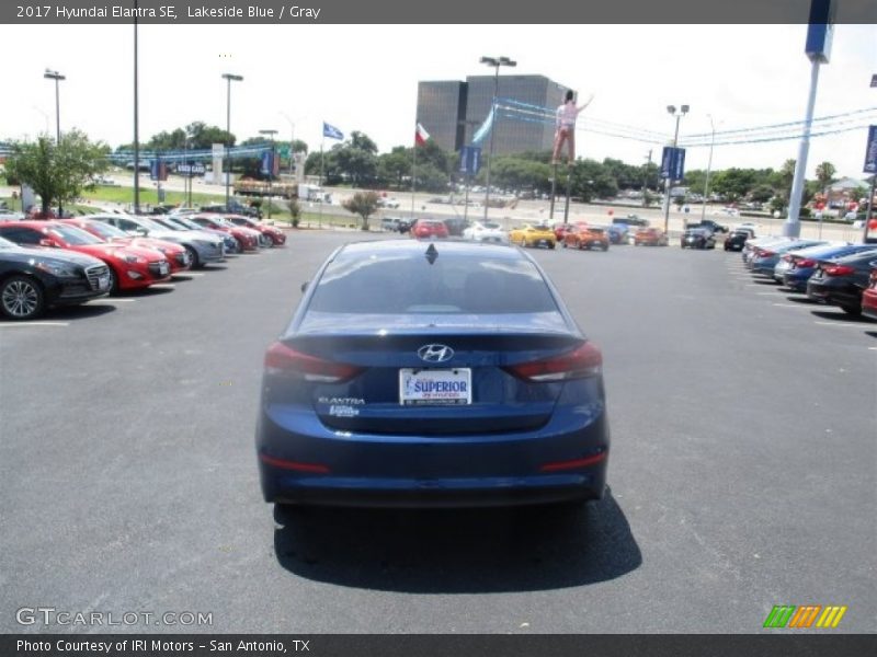 Lakeside Blue / Gray 2017 Hyundai Elantra SE