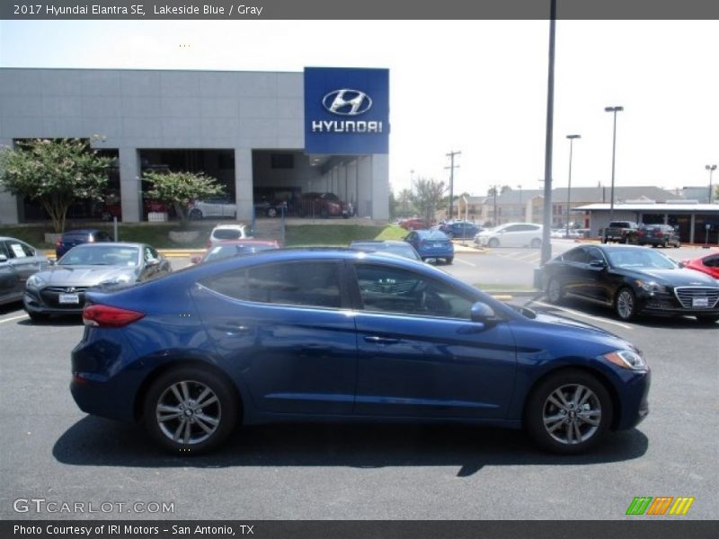 Lakeside Blue / Gray 2017 Hyundai Elantra SE