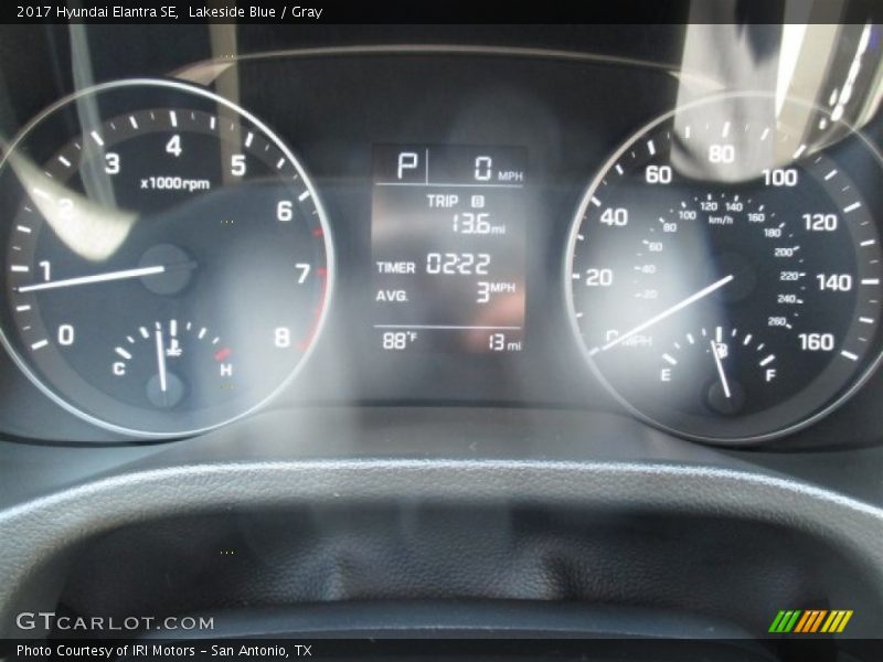 Lakeside Blue / Gray 2017 Hyundai Elantra SE