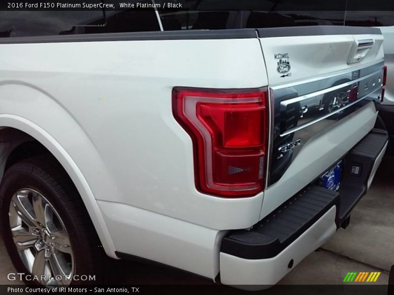 White Platinum / Black 2016 Ford F150 Platinum SuperCrew