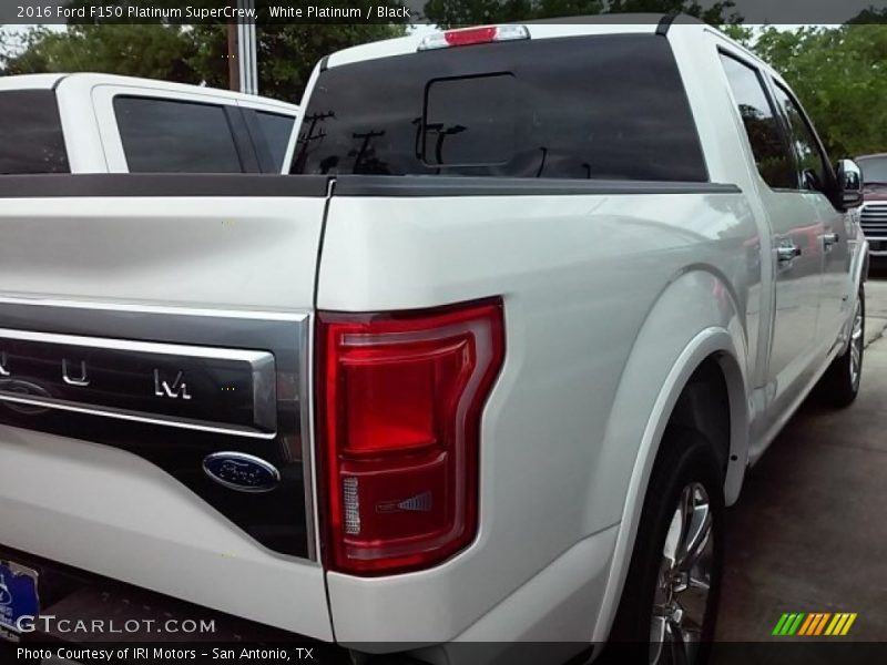 White Platinum / Black 2016 Ford F150 Platinum SuperCrew