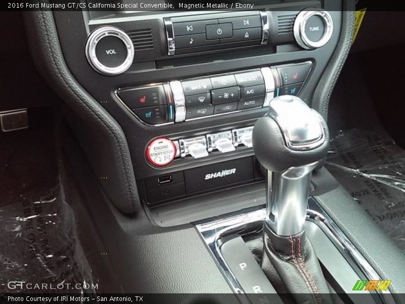 Magnetic Metallic / Ebony 2016 Ford Mustang GT/CS California Special Convertible