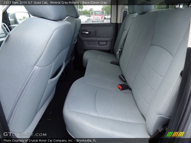 Mineral Gray Metallic / Black/Diesel Gray 2013 Ram 1500 SLT Quad Cab