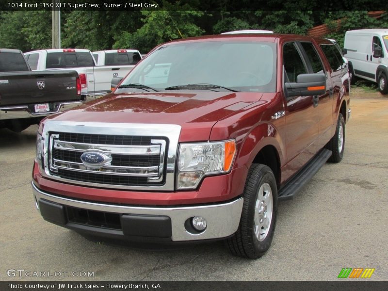 Sunset / Steel Grey 2014 Ford F150 XLT SuperCrew