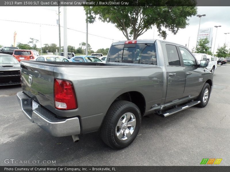 Mineral Gray Metallic / Black/Diesel Gray 2013 Ram 1500 SLT Quad Cab