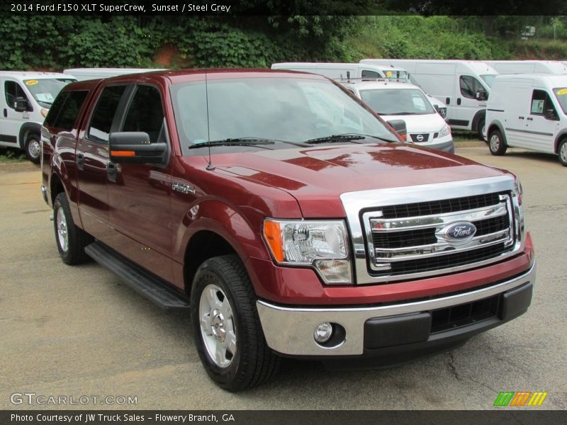Sunset / Steel Grey 2014 Ford F150 XLT SuperCrew