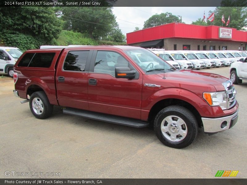 Sunset / Steel Grey 2014 Ford F150 XLT SuperCrew