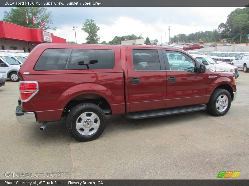 Sunset / Steel Grey 2014 Ford F150 XLT SuperCrew