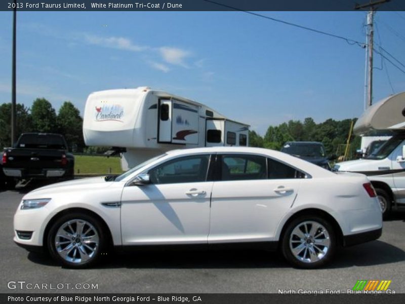 White Platinum Tri-Coat / Dune 2013 Ford Taurus Limited