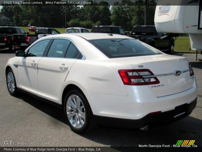 White Platinum Tri-Coat / Dune 2013 Ford Taurus Limited