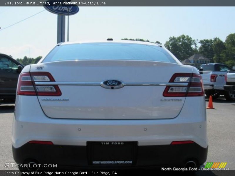 White Platinum Tri-Coat / Dune 2013 Ford Taurus Limited