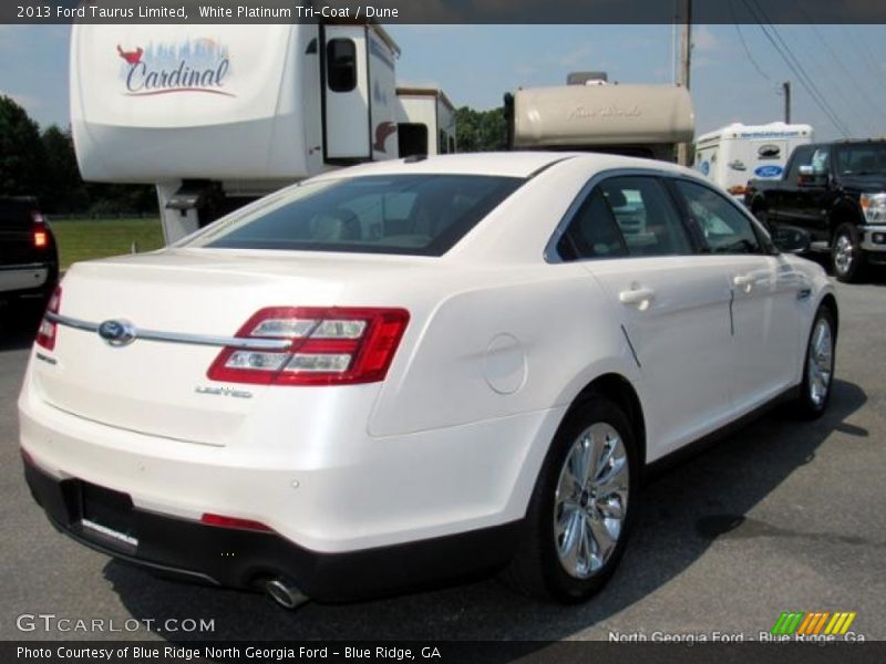 White Platinum Tri-Coat / Dune 2013 Ford Taurus Limited