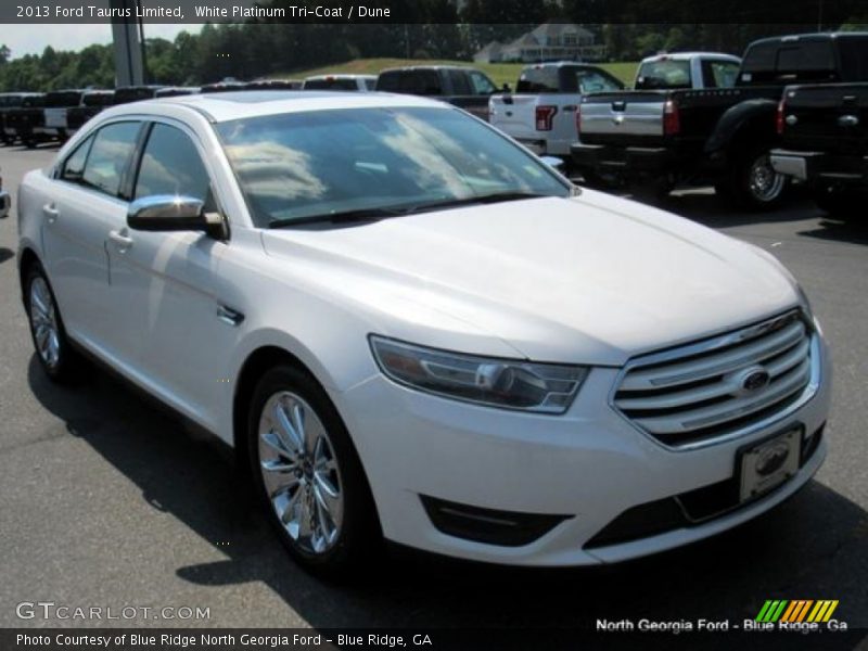 White Platinum Tri-Coat / Dune 2013 Ford Taurus Limited