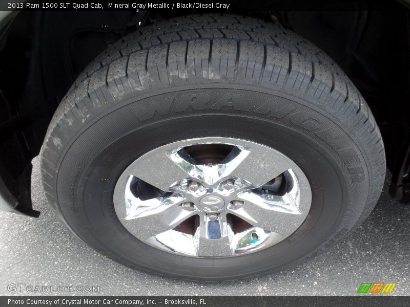 Mineral Gray Metallic / Black/Diesel Gray 2013 Ram 1500 SLT Quad Cab