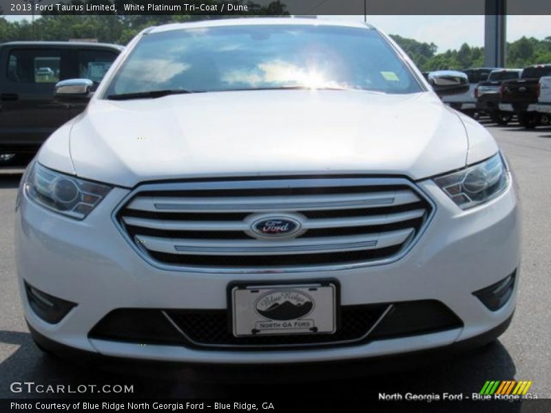 White Platinum Tri-Coat / Dune 2013 Ford Taurus Limited