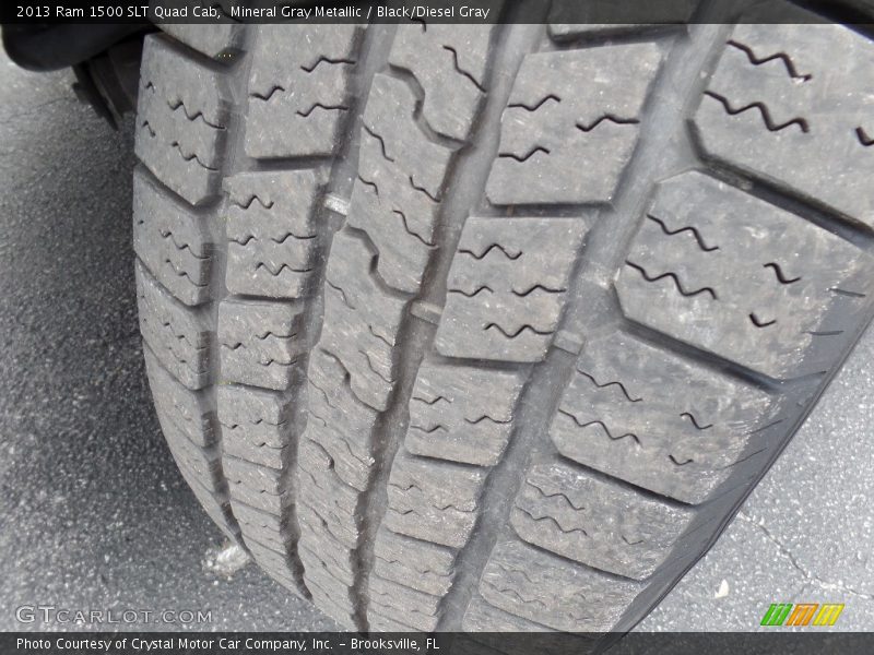 Mineral Gray Metallic / Black/Diesel Gray 2013 Ram 1500 SLT Quad Cab