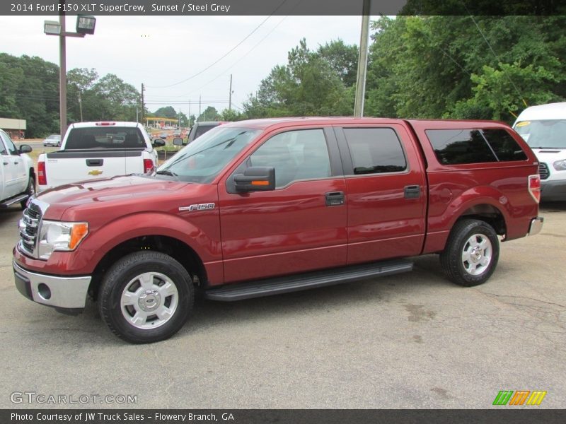Sunset / Steel Grey 2014 Ford F150 XLT SuperCrew