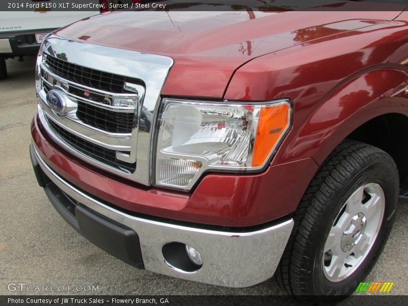 Sunset / Steel Grey 2014 Ford F150 XLT SuperCrew