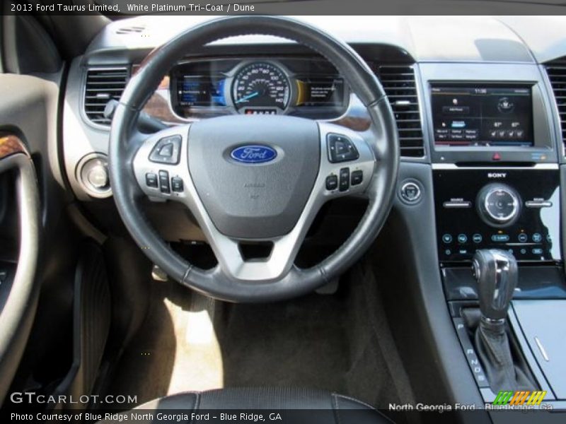 White Platinum Tri-Coat / Dune 2013 Ford Taurus Limited