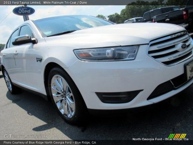 White Platinum Tri-Coat / Dune 2013 Ford Taurus Limited