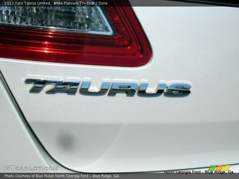 White Platinum Tri-Coat / Dune 2013 Ford Taurus Limited