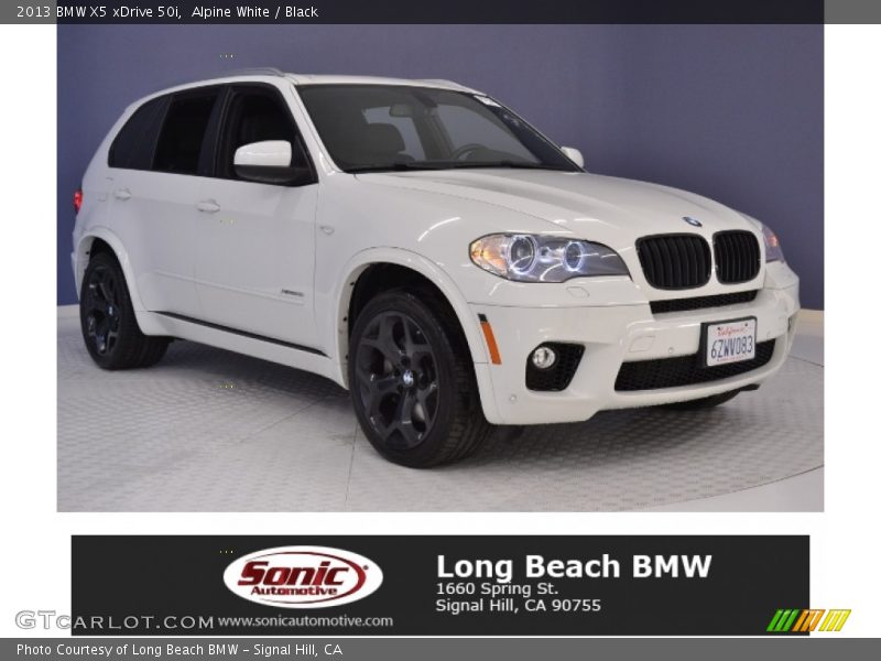 Alpine White / Black 2013 BMW X5 xDrive 50i
