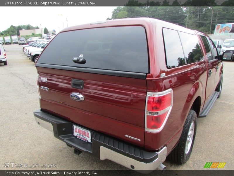 Sunset / Steel Grey 2014 Ford F150 XLT SuperCrew