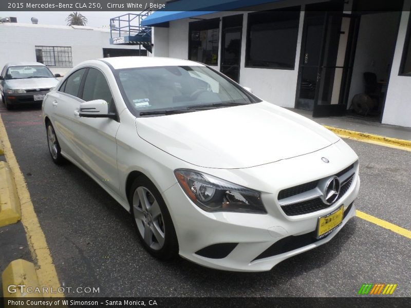 Cirrus White / Beige 2015 Mercedes-Benz CLA 250