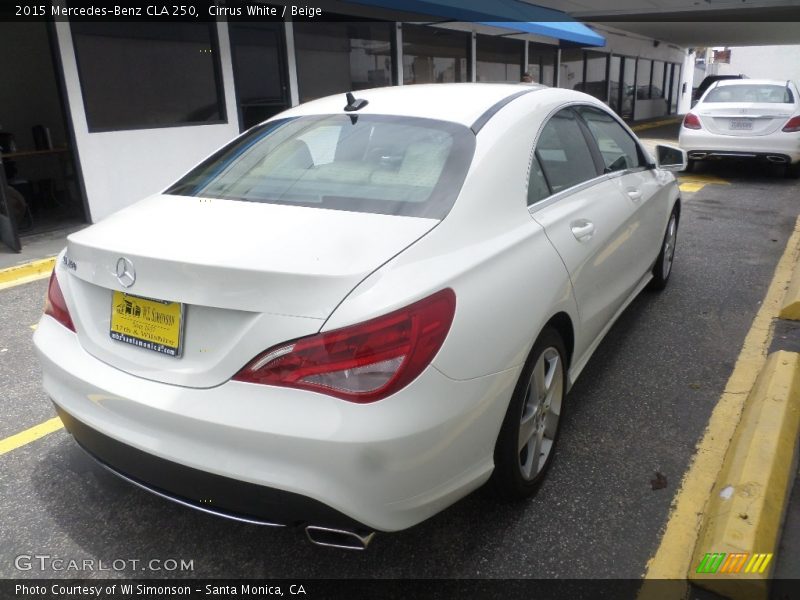 Cirrus White / Beige 2015 Mercedes-Benz CLA 250