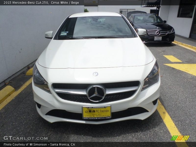 Cirrus White / Beige 2015 Mercedes-Benz CLA 250