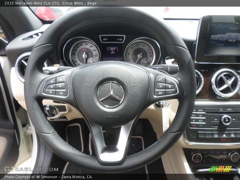 Cirrus White / Beige 2015 Mercedes-Benz CLA 250