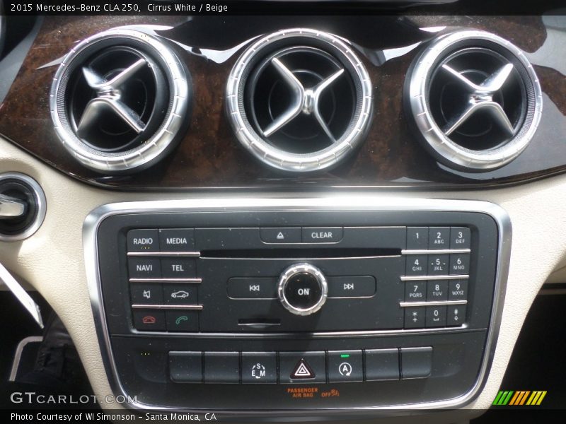 Cirrus White / Beige 2015 Mercedes-Benz CLA 250