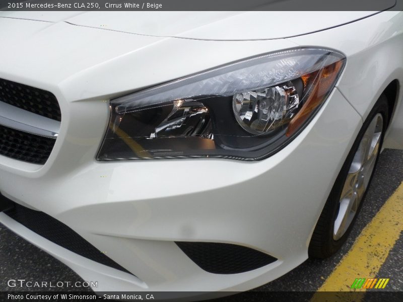 Cirrus White / Beige 2015 Mercedes-Benz CLA 250