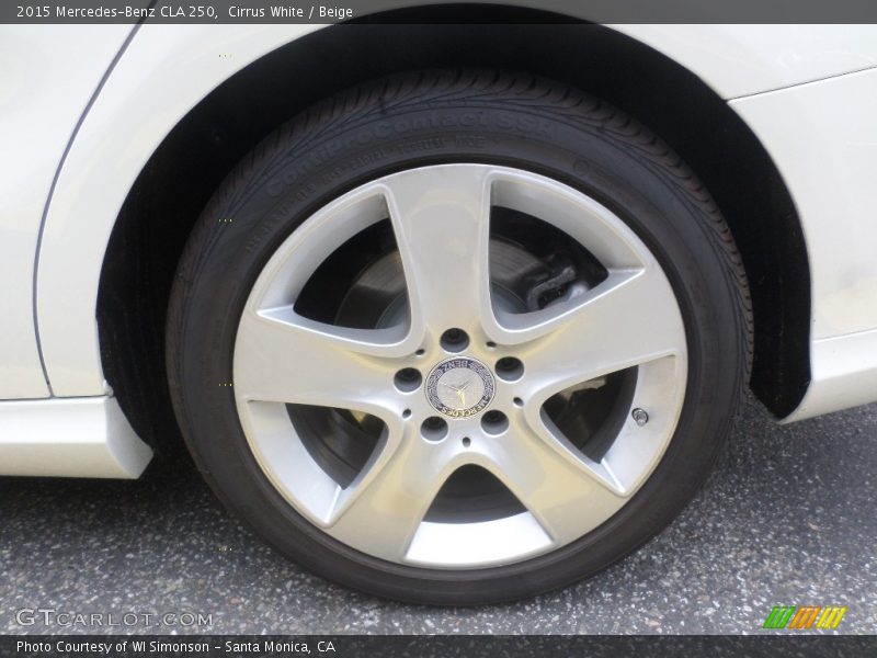 Cirrus White / Beige 2015 Mercedes-Benz CLA 250