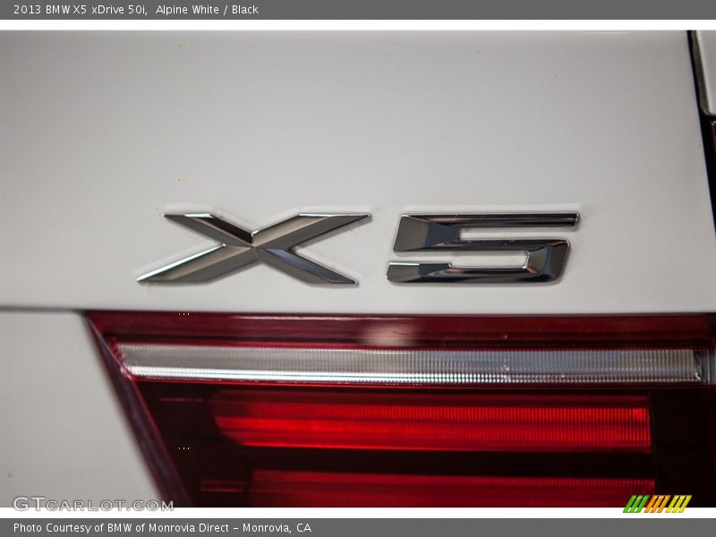 Alpine White / Black 2013 BMW X5 xDrive 50i