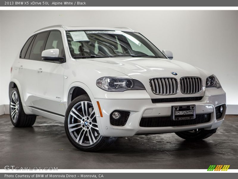 Alpine White / Black 2013 BMW X5 xDrive 50i