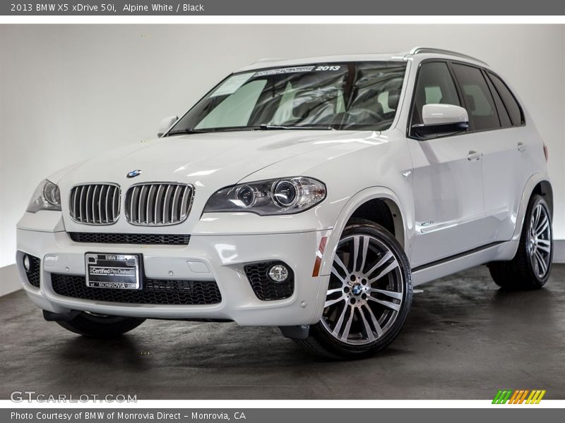 Alpine White / Black 2013 BMW X5 xDrive 50i